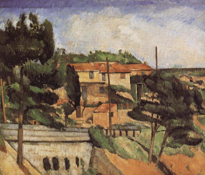 Paul Cezanne Railway Bridge oil painting image